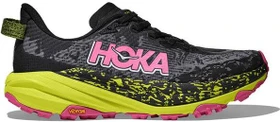 Hoka Speedgoat 6 black/neon hoka citrus (Damen)