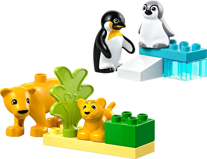 LEGO DUPLO - Wildtier-Familien: Pinguine und Löwen