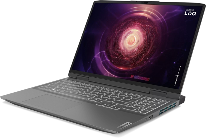 Lenovo LOQ 16APH8, Storm Grey, Ryzen 5 7640HS, 16GB RAM, 512GB SSD, GeForce RTX 4050, DE