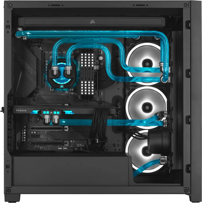 Corsair iCue 5000D RGB Hydro X, schwarz, Glasfenster