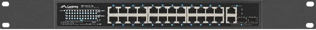 Lanberg RSFE Rackmount Switch, 24x RJ-45, 2x RJ-45/SFP, 360W PoE+