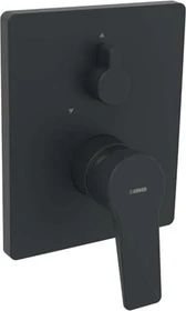 Hansa HansaTwist Fertigmontageset für Wanne/Brause mattschwarz