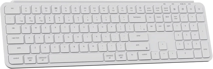 Keychron B6 Pro Ultra-Slim Wireless, Ivory White, USB/Bluetooth, US