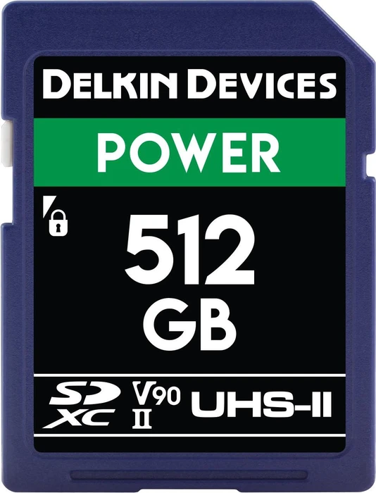 Delkin Power 2000X R300/W250 512GB, UHS-II U3, Class 10