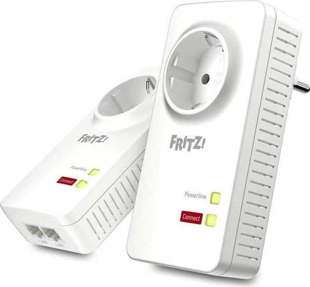 FRITZ! FRITZ!Powerline 1220 Set / FRITZ!Powerline 1220E Set, HomePlug AV2, 2x RJ-45, International, 2er-Pack