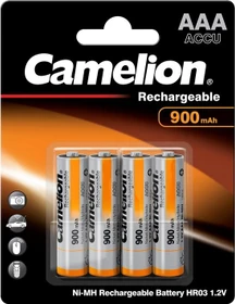 Camelion Rechargeable Micro AAA NiMH 900mAh, 4er-Pack