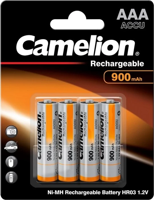 Camelion Rechargeable Micro AAA NiMH 900mAh, 4er-Pack