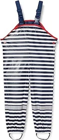 Playshoes Maritim Träger Matschhose lang weiß/blau (Junior)