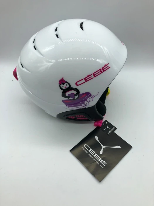 Cébé Pluma Helm shiny white penguin (Junior)