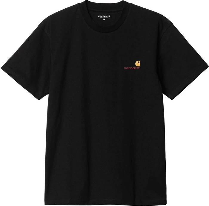 Carhartt American Script T-Shirt kurzarm schwarz (Herren)