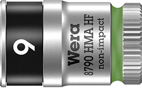 Wera 8790 HMA HF Zyklop Außensechskant Steckschlüssel 1/4", 9x23mm