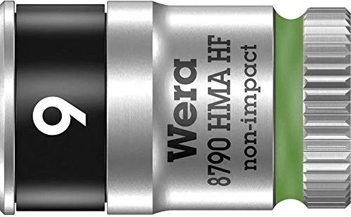 Wera 8790 HMA HF Zyklop Außensechskant Steckschlüssel 1/4", 9x23mm