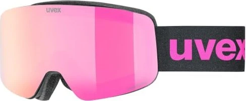 UVEX Pwdr FM black matt/mirror pink (Junior)