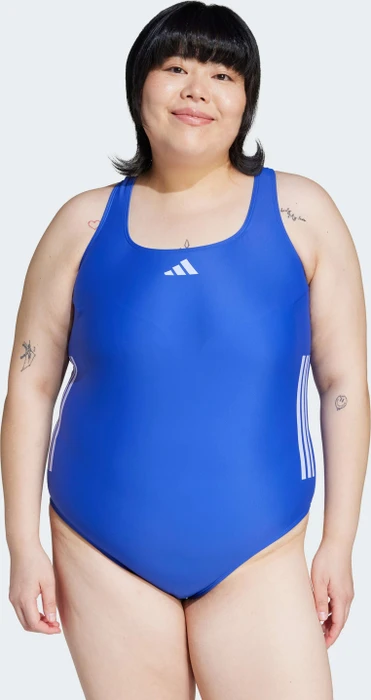 adidas 3-Streifen C-Back Badeanzug semi lucid blue/violet tone (Damen)
