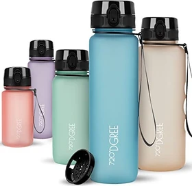 720°DGREE uberBottle softTouch Trinkflasche 1l aqua blue