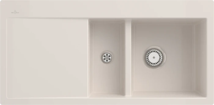 Villeroy & Boch Subway 60 flat flächenbündig Becken rechts crema
