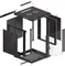Lanberg 19" Wandschrank 15HE, hängend, Flat Pack, Glastür, IP20, RAL 9004, 600mm tief Vorschaubild