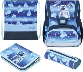 Herlitz Loop Plus Plus Cosmic Explorer Schultaschen-Set, 4-tlg.