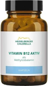 Heidelberger Chlorella Vitamin B12 aktiv Methylcobalamin Kapseln, 60 Stück