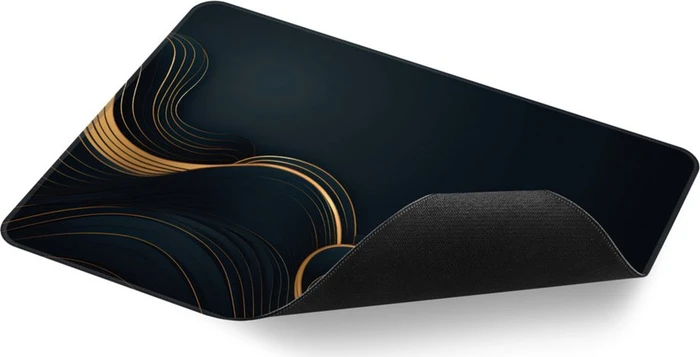 Sharkoon Skiller SGP35 D2, Mouse Mat L, 355x255mm, schwarz/gold