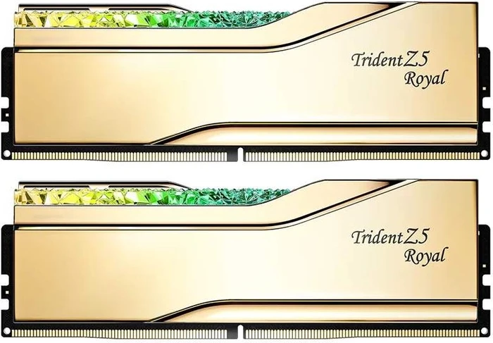 G.Skill Trident Z5 Royal RGB Gold UDIMM 32GB Kit, DDR5-6000, CL28-36-36-96