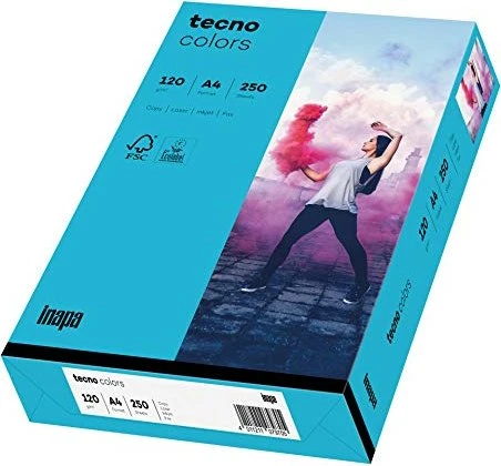 inapa tecno colors Universalpapier blau, A4, 120g/m², 250 Blatt