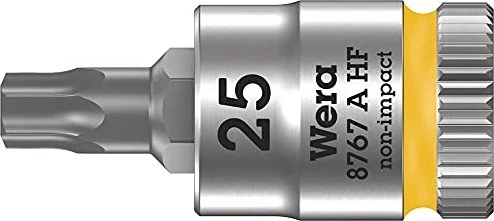 Wera 8767 A HF Zyklop Torx Steckschlüssel 1/4", T25x28mm
