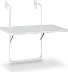 Best Freizeitmöbel Boy Balkonhängetisch 60x40cm weiß