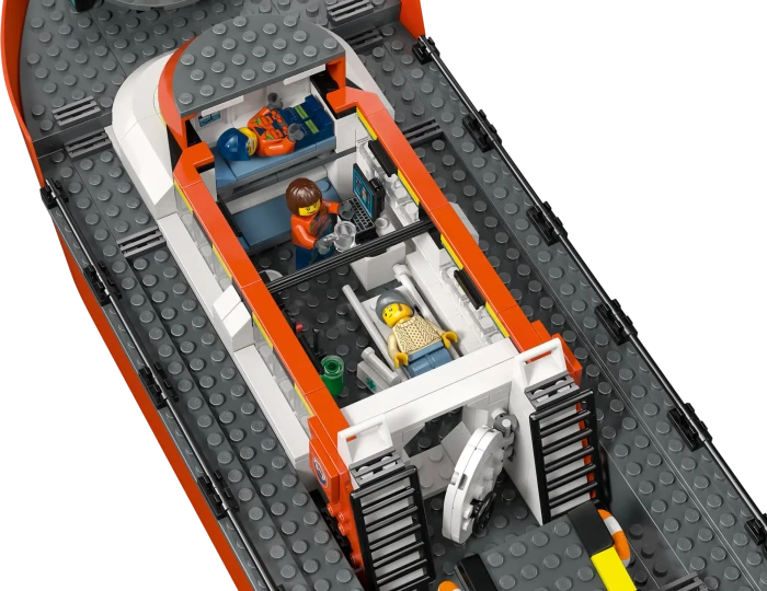 LEGO City - Rettungsboot der Küstenwache mit Hubschrauber