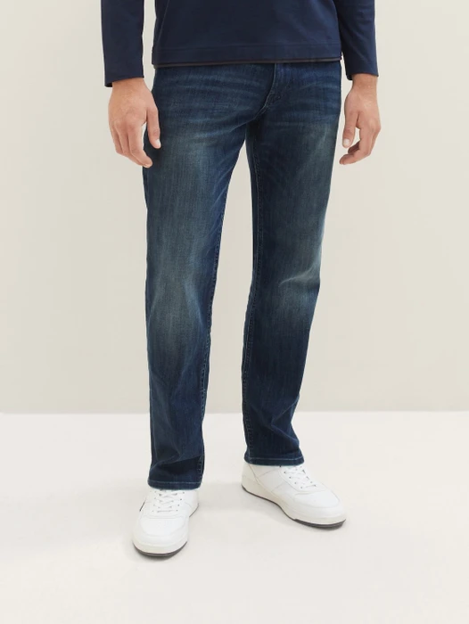 Tom Tailor Marvin Straight Jeans Jeans dark stone wash denim (Herren)