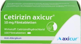 axicorp Pharma Cetirizin-Dihydrochlorid axicorp Filmtabletten, 100 Stück