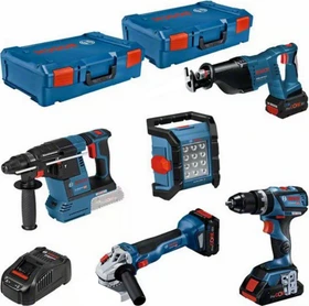 Bosch Professional Akku-Maschinenset inkl. L-Boxx + 3 Akkus 4.0/8.0Ah