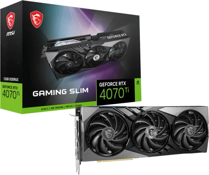 MSI GeForce RTX 4070 Ti Gaming Slim 12G, 12GB GDDR6X, HDMI, 3x DP