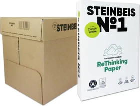 Steinbeis No. 1 Classic White ReThinking Universalpapier weiß, A4, 80g/m², 2500 Blatt
