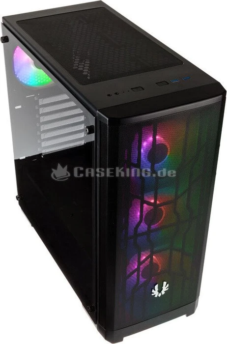 BitFenix Nova Mesh TG 4ARGB, schwarz, Glasfenster