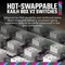 Cooler Master MK770, Macaron, LEDs RGB, hot-swap, Kailh Box V2 WHITE, USB/Bluetooth, US Vorschaubild