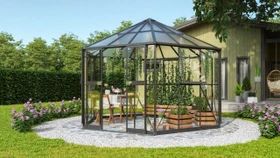 Vitavia Pi 9000 ESG/HKP Gewächshaus schwarz