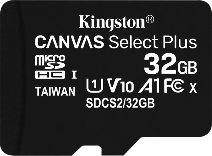 Kingston Canvas Select Plus R100 32GB, UHS-I U1, A1, Class 10