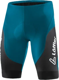 Löffler Winner III Tights Fahrradhose kurz blue coral (Herren)