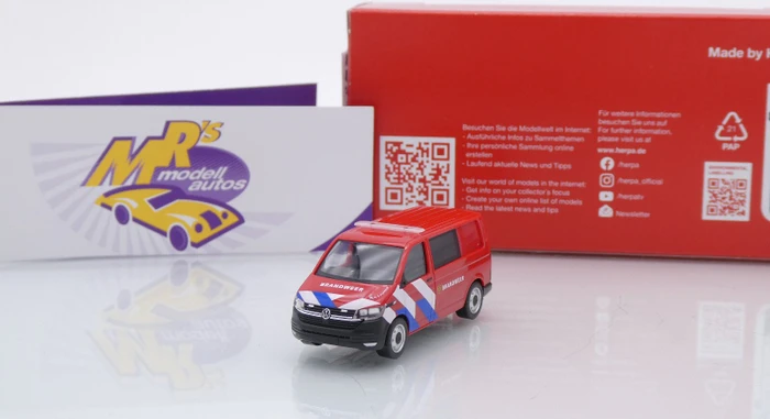 Herpa Volkswagen (VW) T6.1 Halbbus Brandweer Niederlande