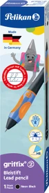 Pelikan griffix 2 Druckbleistift HB 2mm graphit, neon black, Rechtshänder