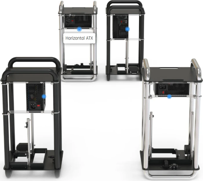 Streacom DA6 Open Frame, schwarz, Mini-ITX