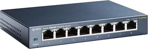 TP-Link TL-SG108 Desktop Gigabit Switch, 8x RJ-45