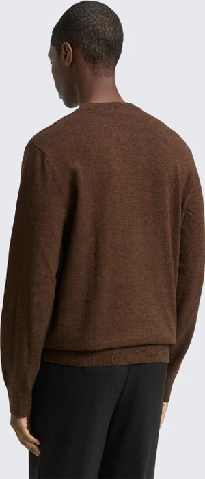 Tom Tailor Basic Strickpullover brown black mouline (Herren)