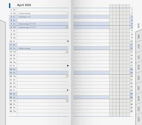 Brunnen 753 Ersatzeinlage Taschenkalender 2026, 87x153mm