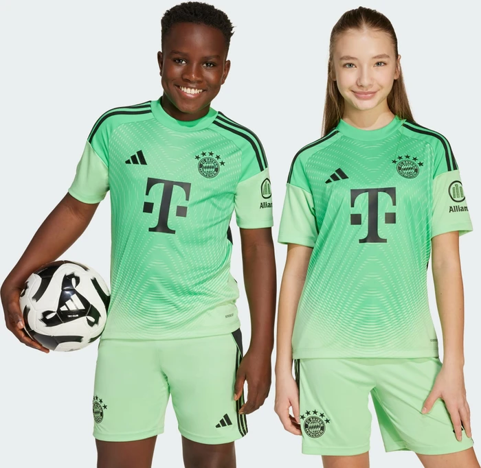 adidas FC Bayern München 2025/2026 Torwarttrikot kurzarm Glory mint (Junior)
