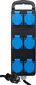 Brennenstuhl Portabler Stromverteiler BSV P, 6-fach, 5m, schwarz