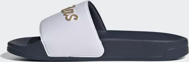 adidas Shower Adilette cloud white/gold metallic/shadow navy (Damen)