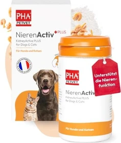 PHA PetVet Nierenactiv Plus Pulver für Hunde & Katzen, 60g