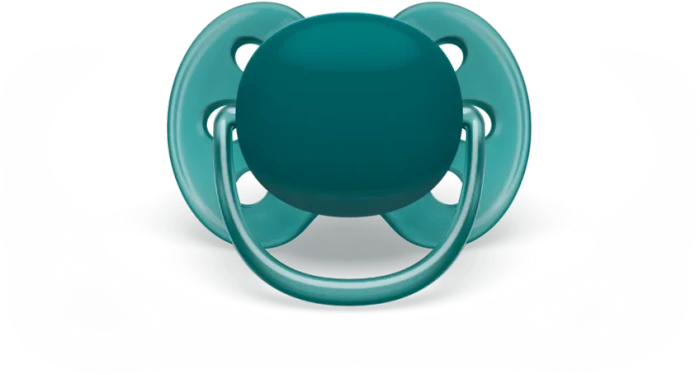 Philips Avent SCF091/04 ultra soft Beruhigungsschnuller, 6-18M, Silikon, grün/gelb, 2 Stück